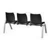 Nilkamal NS07 3 Seats without Arm Powder Coated (Grey / Black)