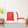 Nilkamal Novella 07 Plastic Armless Chair (Bright Red)