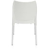 Nilkamal Novella 07 Plastic Armless Chair (Milky White)