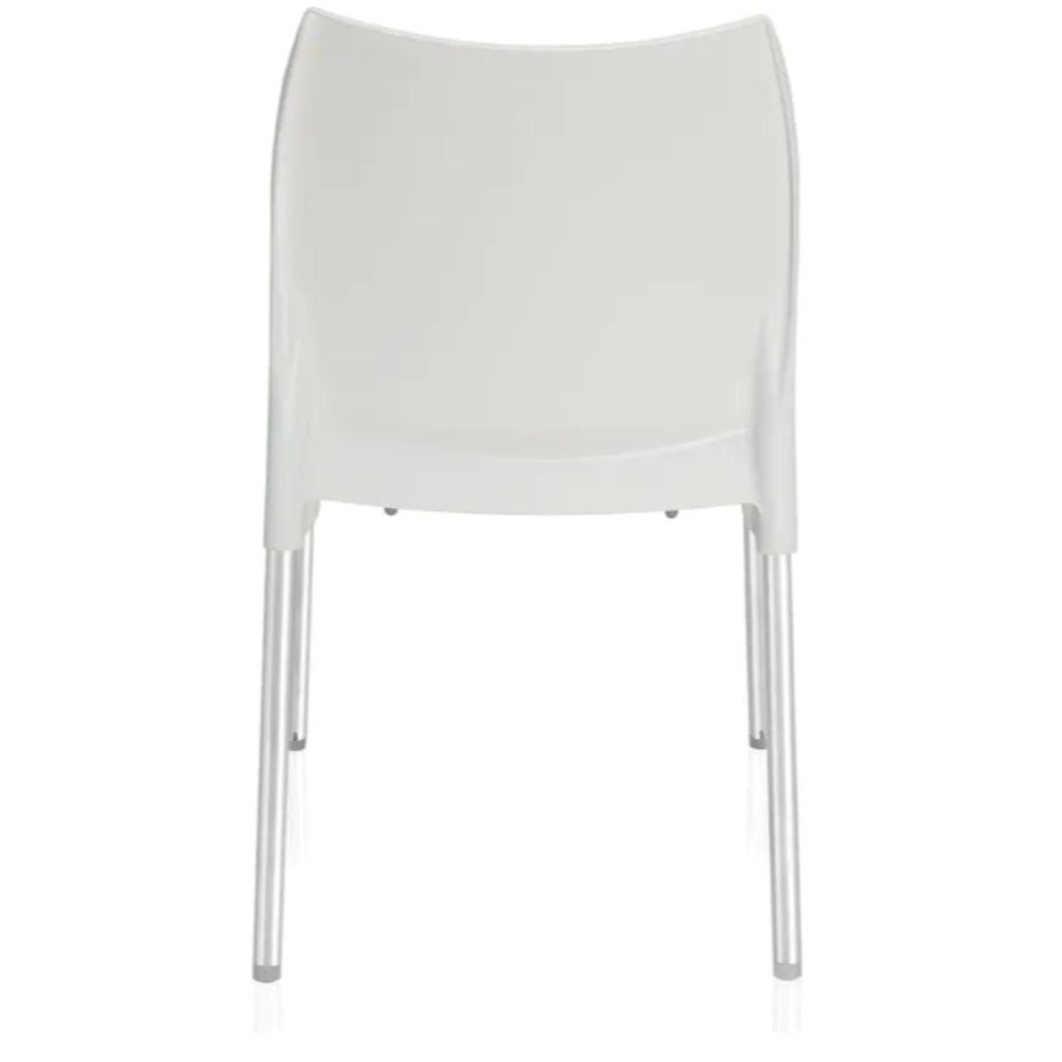 Nilkamal Novella 07 Plastic Armless Chair (Milky White)