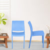 Nilkamal Novella 08 Plastic Armless Chair (Blue)