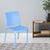 Nilkamal Novella 08 Plastic Armless Chair (Blue)