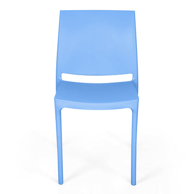 Nilkamal Novella 08 Plastic Armless Chair (Blue)