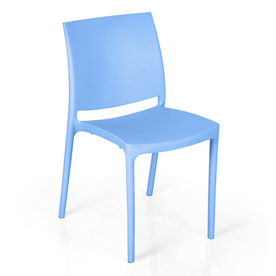 Nilkamal Novella 08 Plastic Armless Chair (Blue)