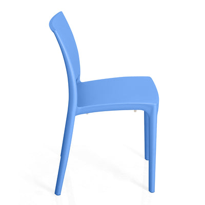 Nilkamal Novella 08 Plastic Armless Chair (Blue)