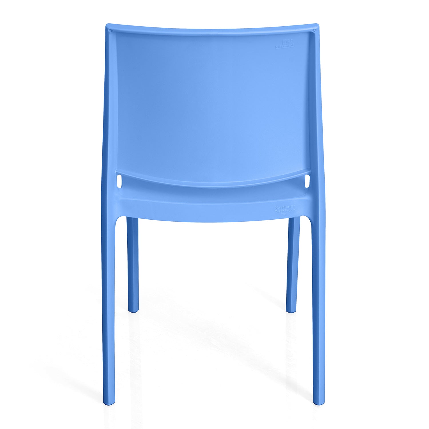 Nilkamal Novella 08 Plastic Armless Chair (Blue)
