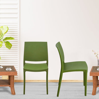 Nilkamal Novella 08 Plastic Armless Chair (Soft Green)
