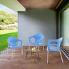 Nilkamal Novella 09 Plastic Arm Chair (Blue)
