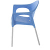 Nilkamal Novella 09 Plastic Arm Chair (Blue)