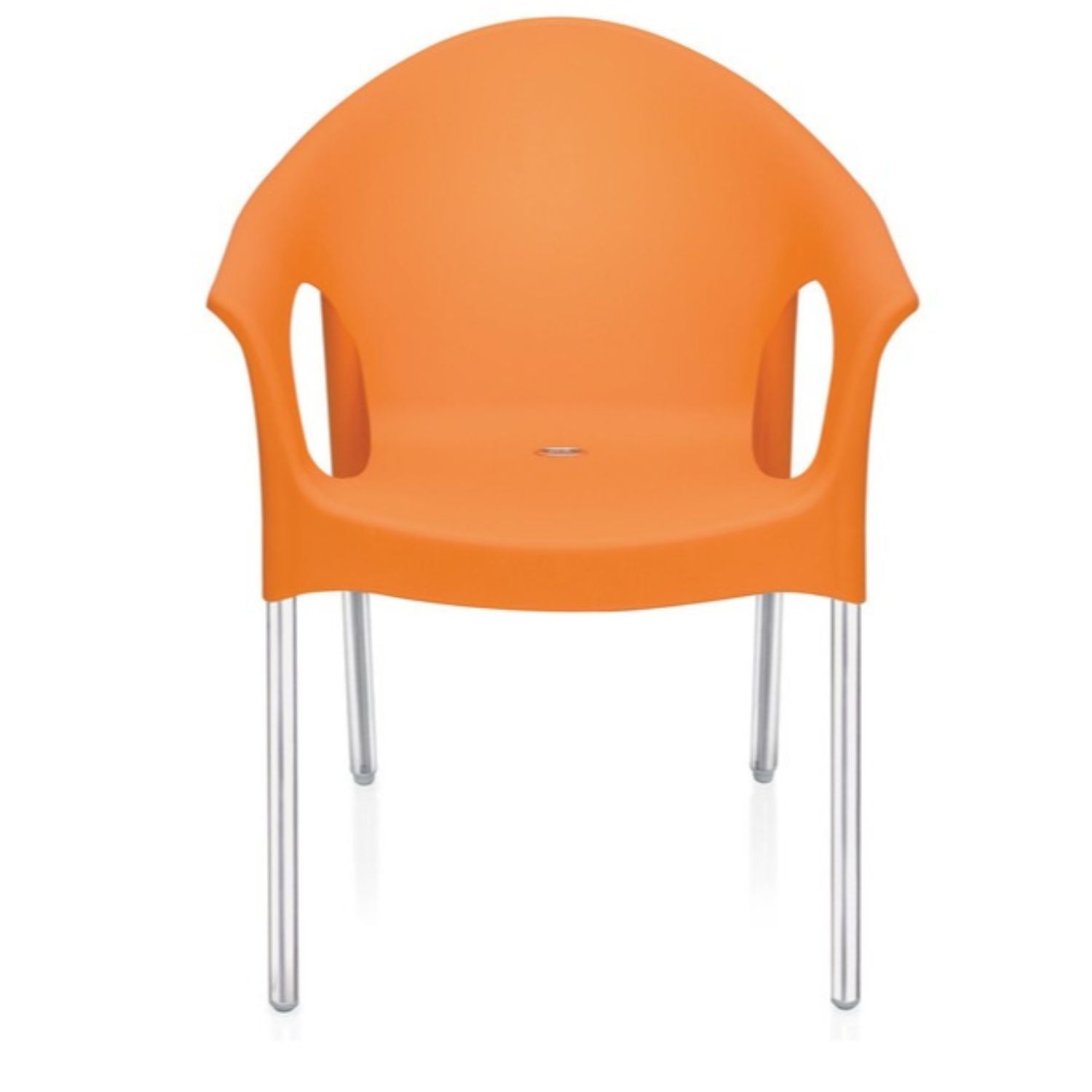 Nilkamal Novella 09 Plastic Arm Chair (Orange)