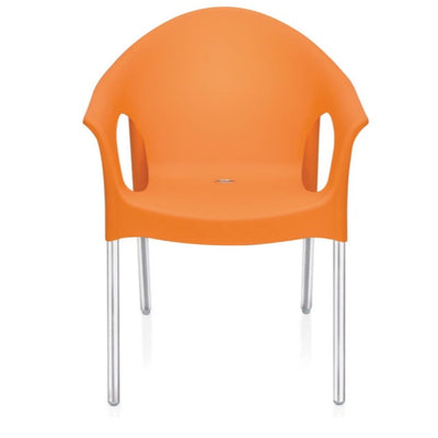 Nilkamal Novella 09 Plastic Arm Chair (Orange)