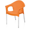Nilkamal Novella 09 Plastic Arm Chair (Orange)