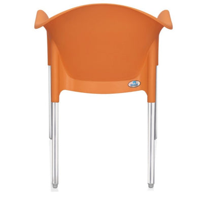 Nilkamal Novella 09 Plastic Arm Chair (Orange)
