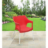 Nilkamal Novella 10 Plastic Arm Chair (Bright Red)
