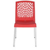 Nilkamal Novella 19 Plastic Armless Chair (Bright Red)