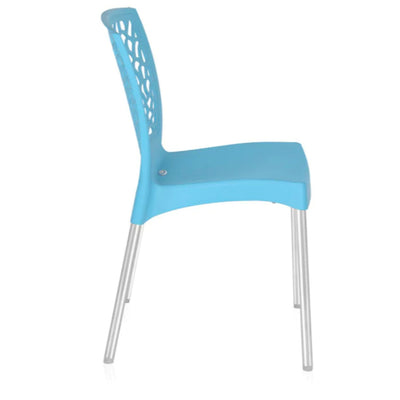 Nilkamal Novella 19 Plastic Armless Chair (Celeste Blue)