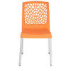 Nilkamal Novella 19 Plastic Armless Chair (Orange)