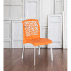 Nilkamal Novella 19 Plastic Armless Chair (Orange)