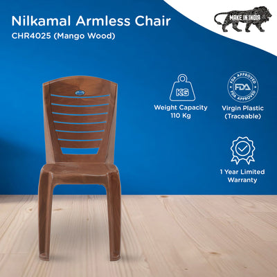 Nilkamal handless shop chairs