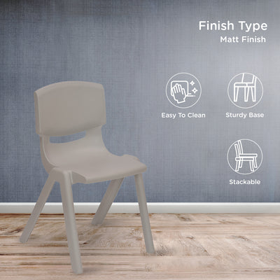 Nilkamal Berry 800H Study Chair (Light Grey)