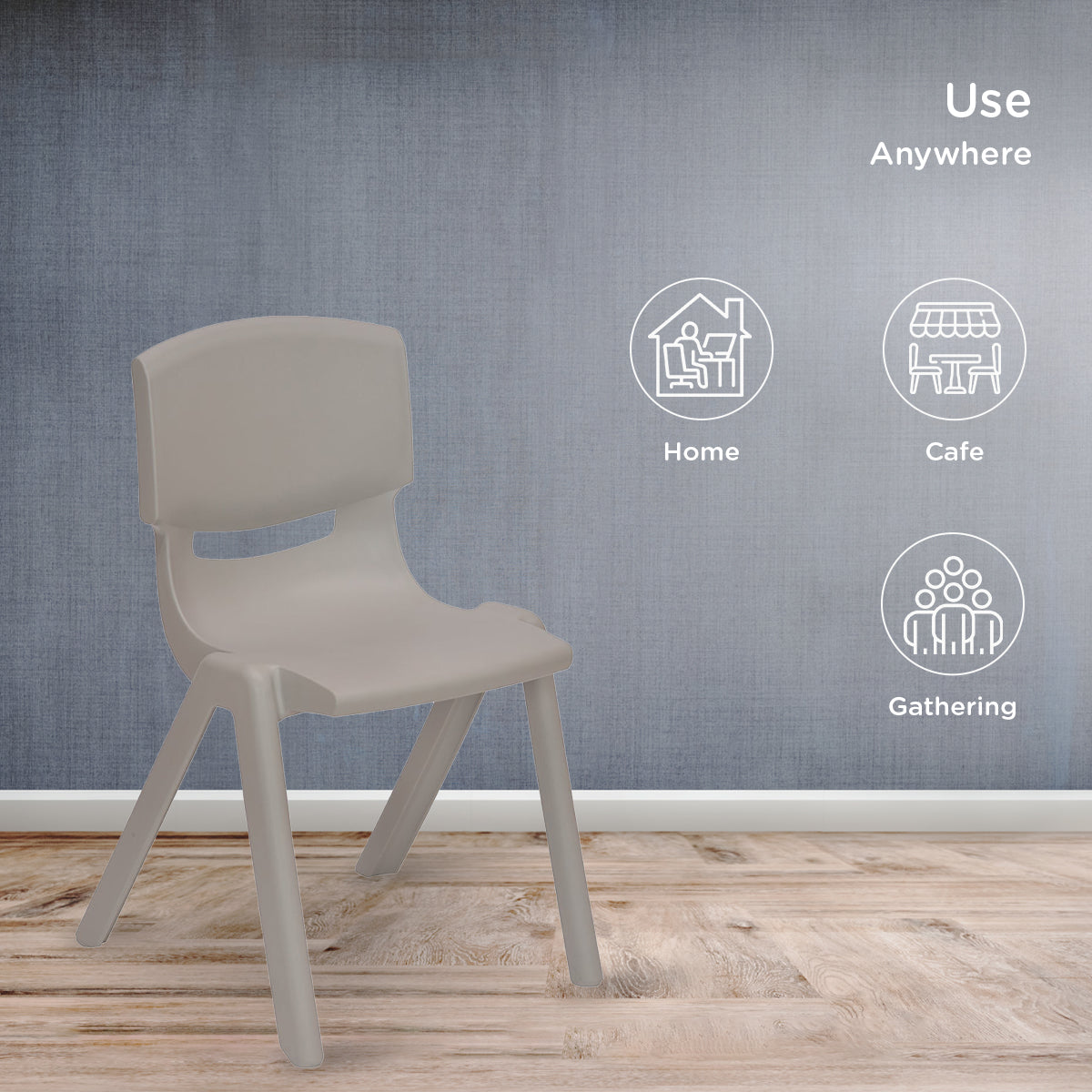 Nilkamal Berry 800H Study Chair (Light Grey)