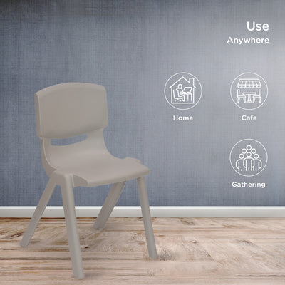 Nilkamal Berry 800H Study Chair (Light Grey)