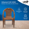 Nilkamal CHR2051 Plastic Arm Chair (Pear Wood)