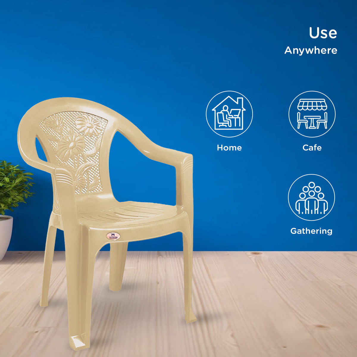 Nilkamal CHR2060 Plastic Arm Chair