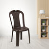 Nilkamal CHR4002 Plastic Armless Chair (Weather Brown)