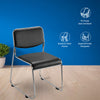 Nilkamal Contract 01 without Arm Visitor Chair (Black)