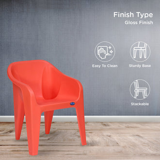 Nilkamal Eeezy Go Plastic Arm Chair (Peach)