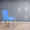 Nilkamal Novella 07 Plastic Armless Chair (Blue)