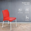 Nilkamal Novella 07 Plastic Armless Chair (Bright Red)