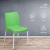 Nilkamal Novella 07 Plastic Armless Chair (Green)