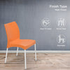 Nilkamal Novella 07 Plastic Armless Chair (Orange)