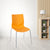 Nilkamal Zing Chair Stainless Steel (Pastel Orange)