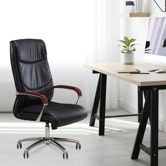 Nilkamal Boss High Back Chair (Black)