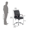 Nilkamal Boss Mid Back Chair (Black)