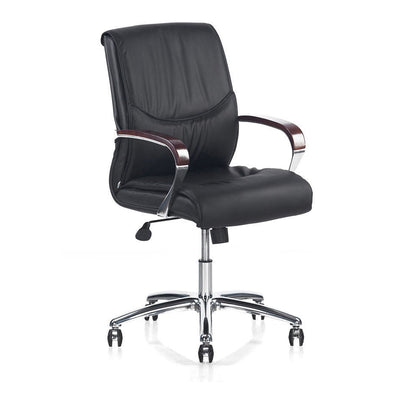Nilkamal Boss Mid Back Chair (Black)