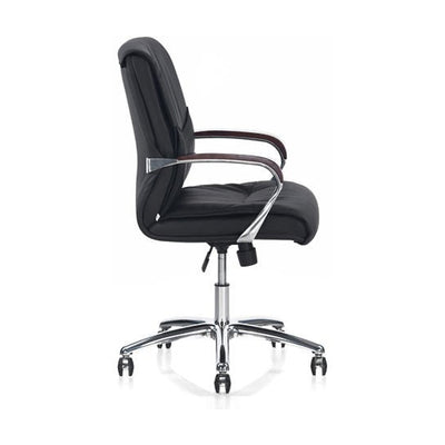 Nilkamal Boss Mid Back Chair (Black)