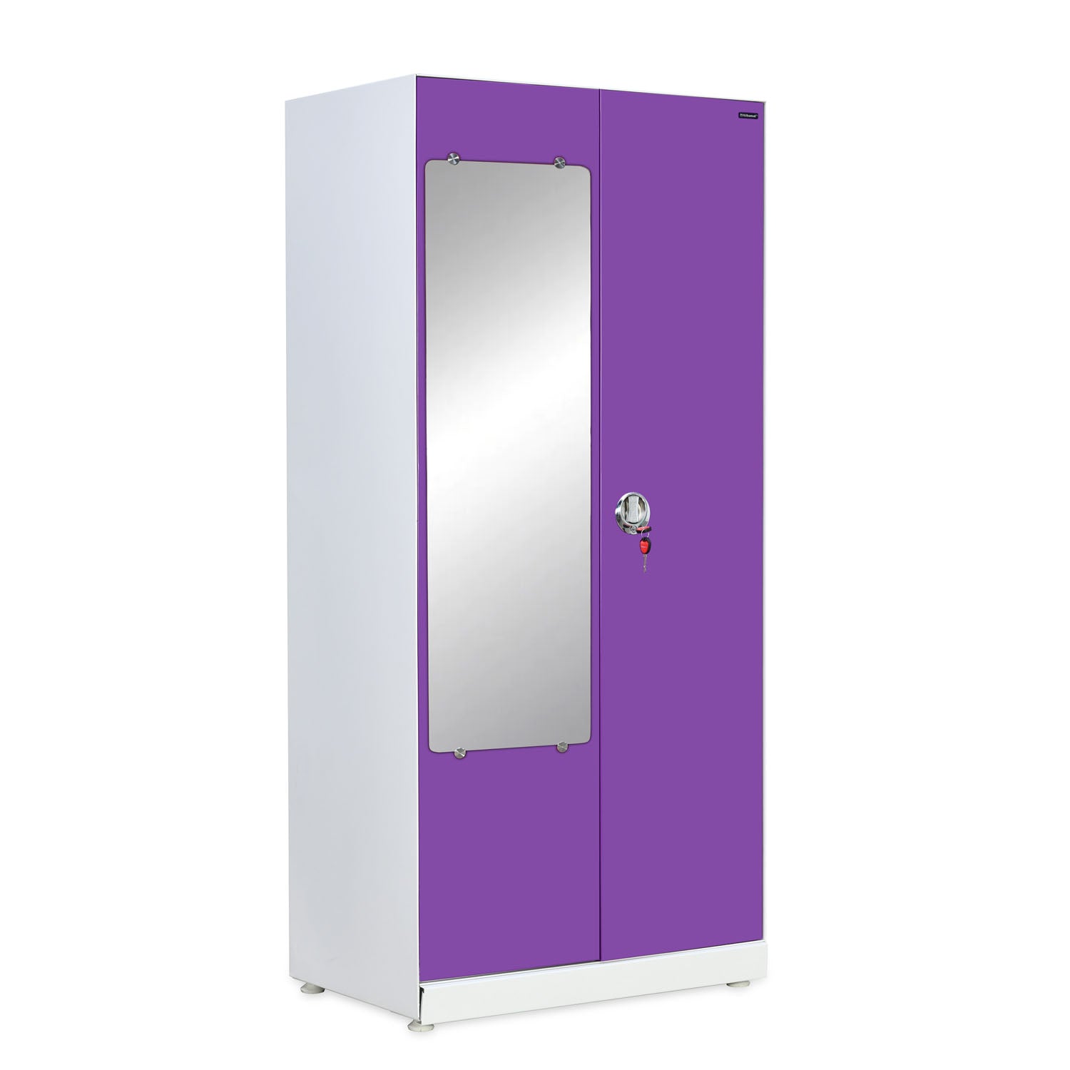 Buy Nilkamal Olympus 2 Door with Mirror Steel Wardrobe Online