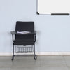 Nilkamal Thames Training Fabric Chair with Writing Shelf (Black)
