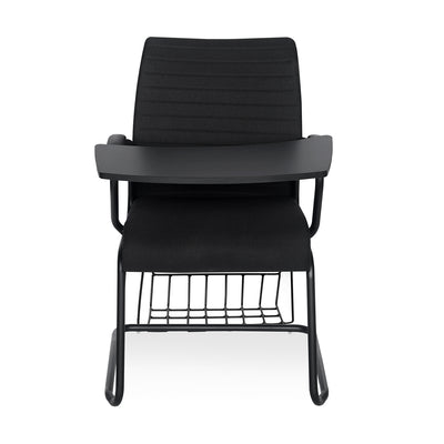 Nilkamal Thames Training Fabric Chair with Writing Shelf (Black)