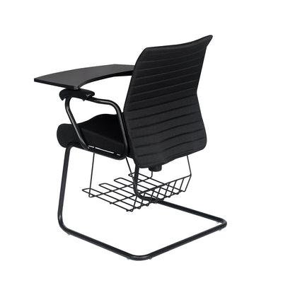 Nilkamal Thames Training Fabric Chair with Writing Shelf (Black)
