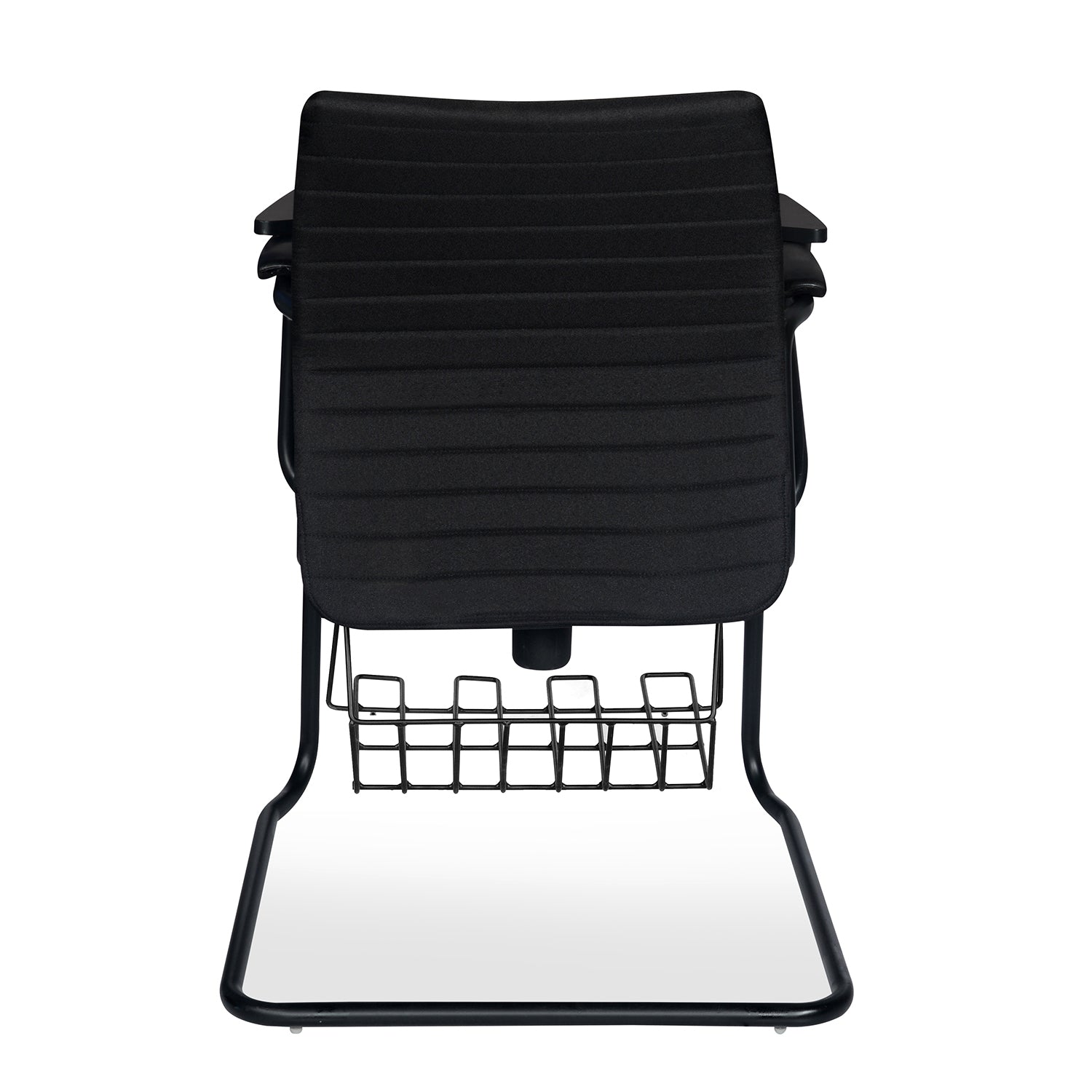 Nilkamal Thames Training Fabric Chair with Writing Shelf (Black)