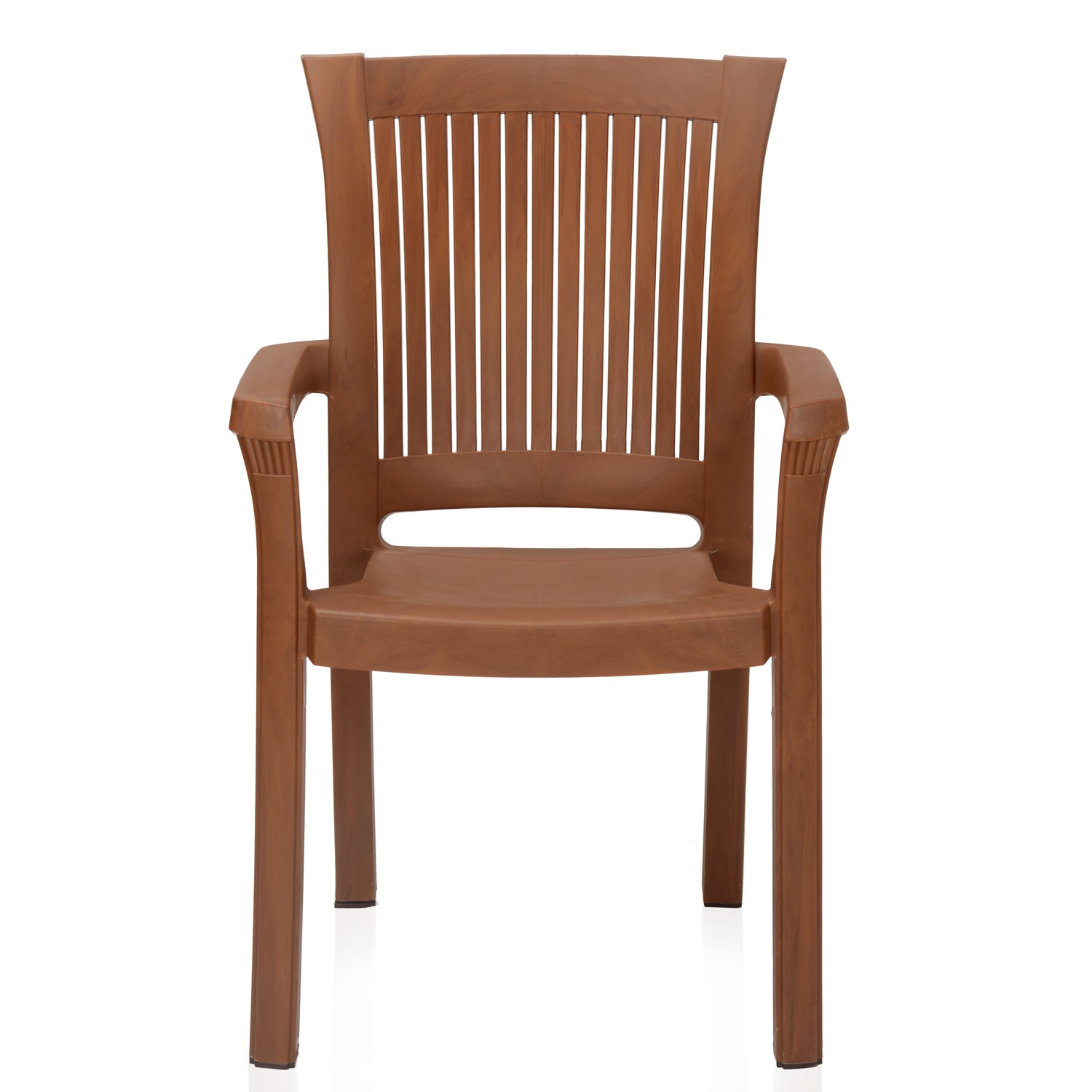 Nilkamal Platinum Plastic Arm Chair (Mango Wood)
