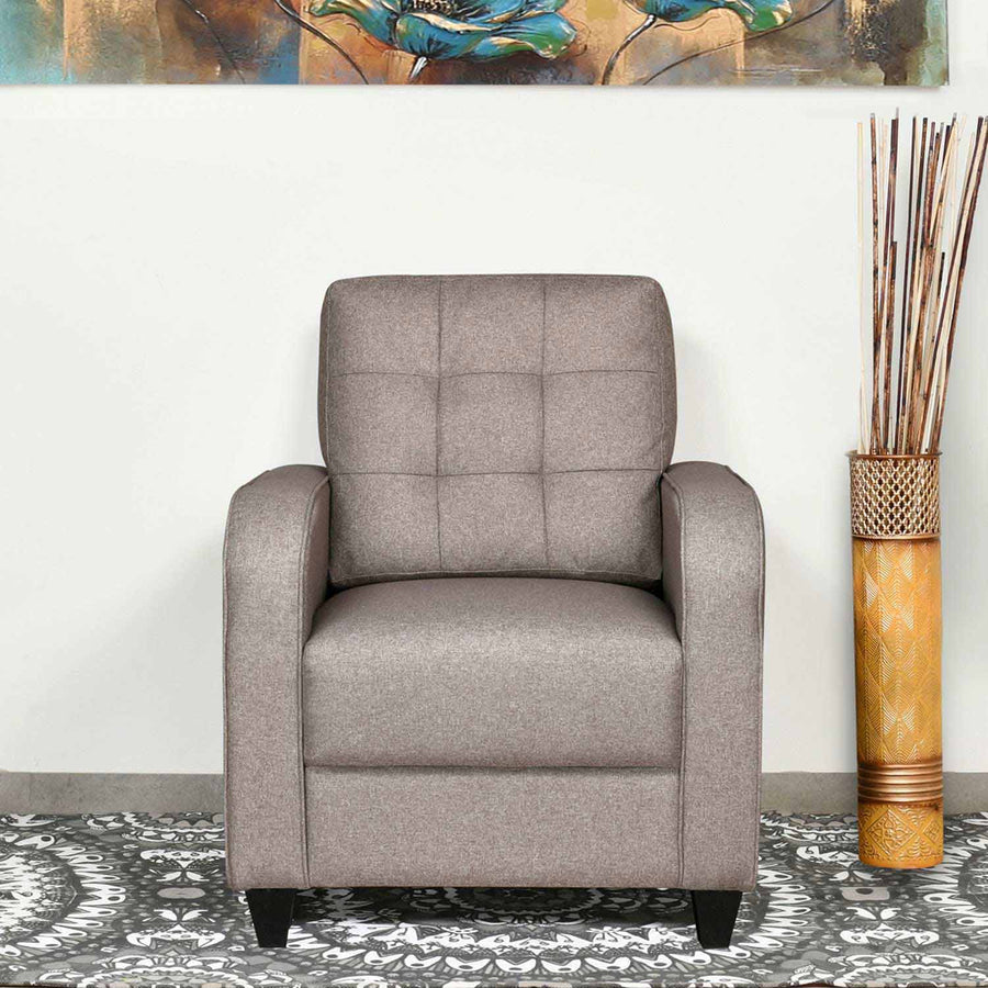 Nilkamal Protean Plus 1 Seater Sofa (Brown)