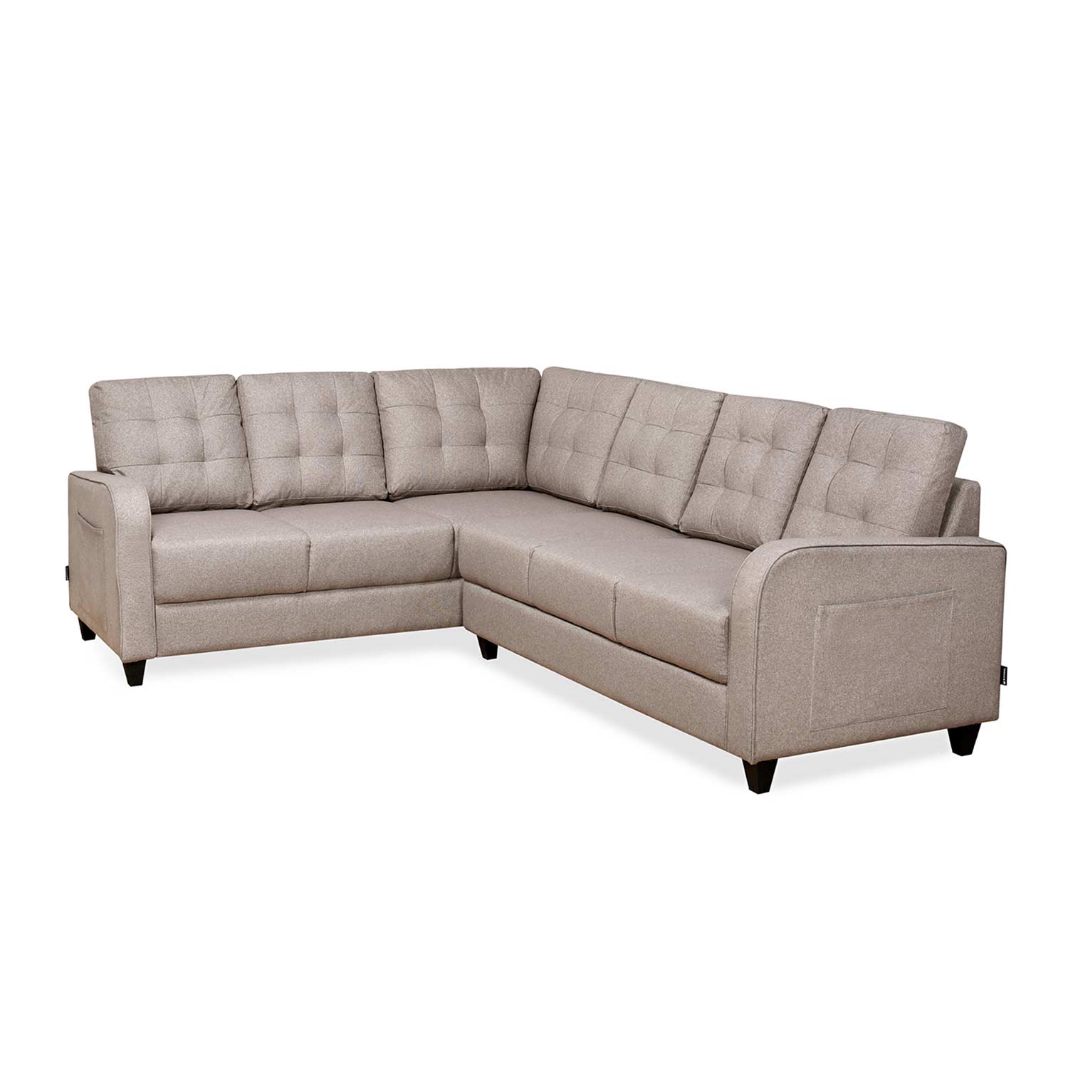 Nilkamal Protean Lounger RH Sofa (Light Brown)