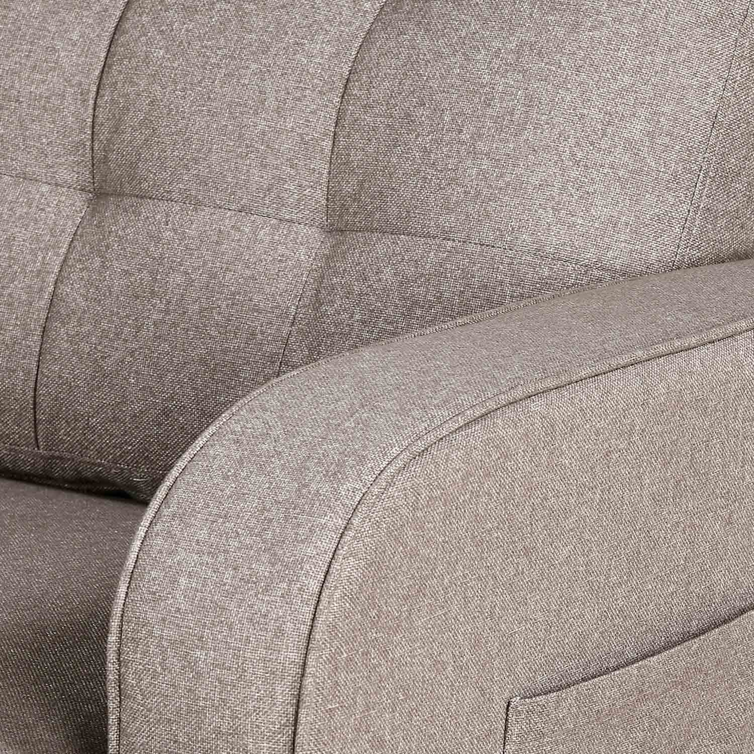 Nilkamal Protean Lounger RH Sofa (Light Brown)