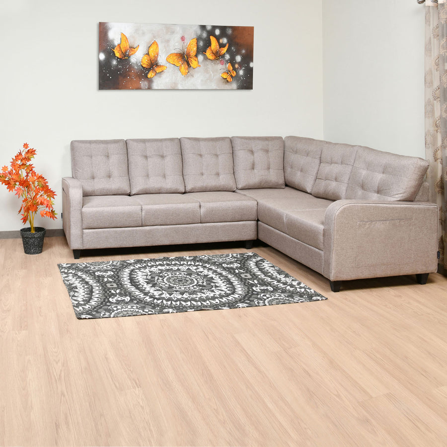 Nilkamal Protean Corner LH Sofa (Light Brown)